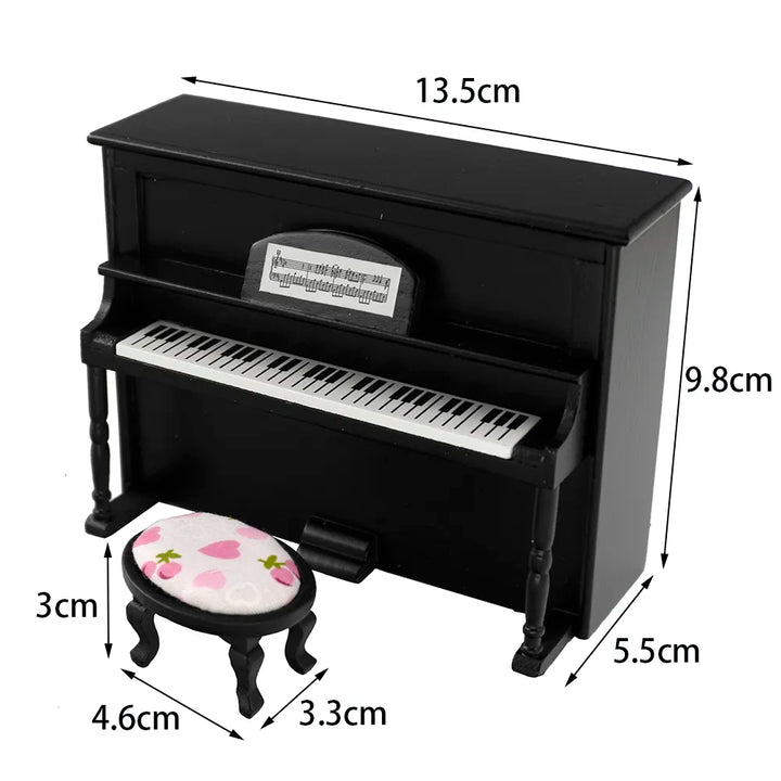 Miniature Wooden Classical Piano