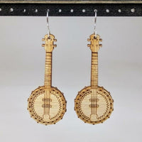 Wooden Instrument Earrings