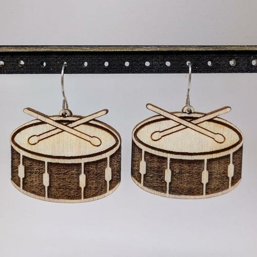 Wooden Instrument Earrings