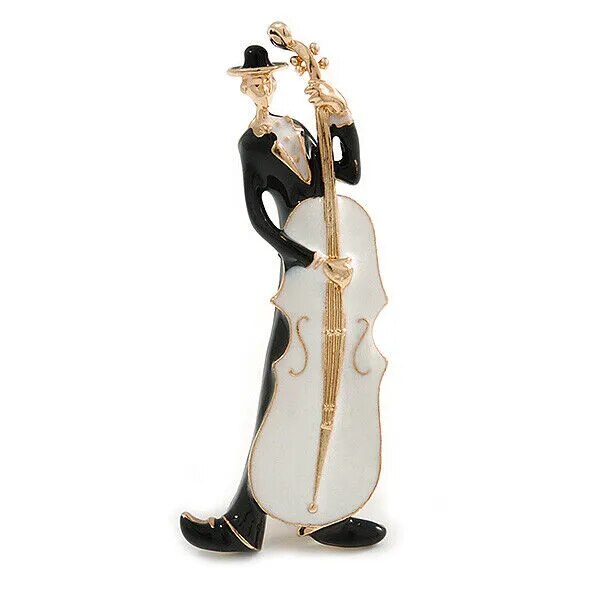 Upright Bass Player Pin