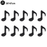 10 Piece Black Music Note Mylar Balloons