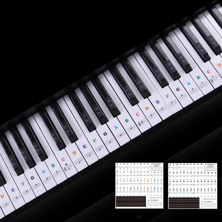 Transparent Piano Keyboard Stickers