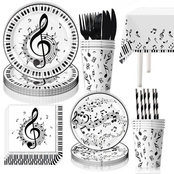 Music Theme Paper Tableware