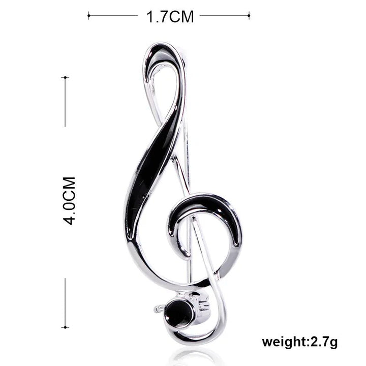 Treble Clef Brooch