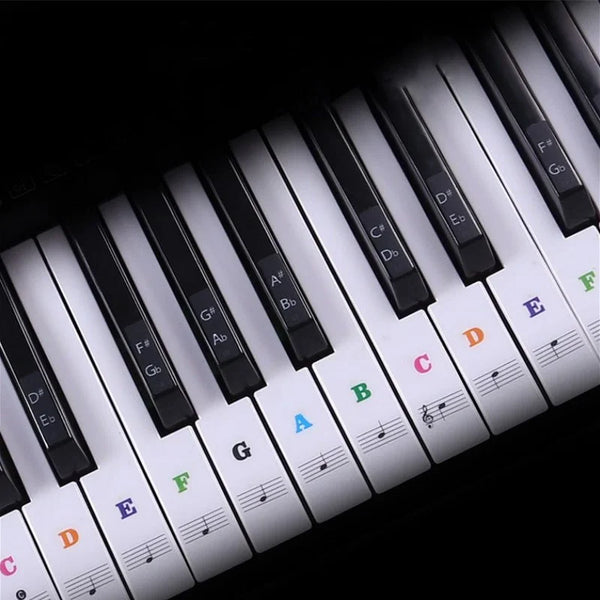 Transparent Piano Keyboard Stickers