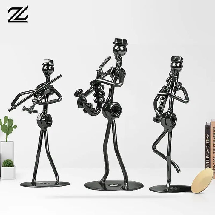 Iron Musician Decor