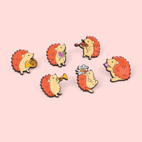 Musical Hedgehog Enamel Pin