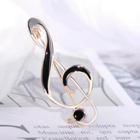 Treble Clef Brooch