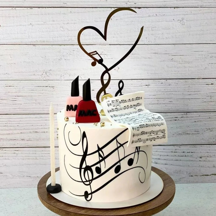 Musical Note Cake Topper