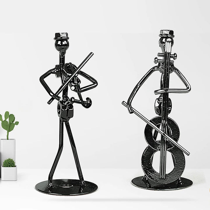 Iron Musician Decor