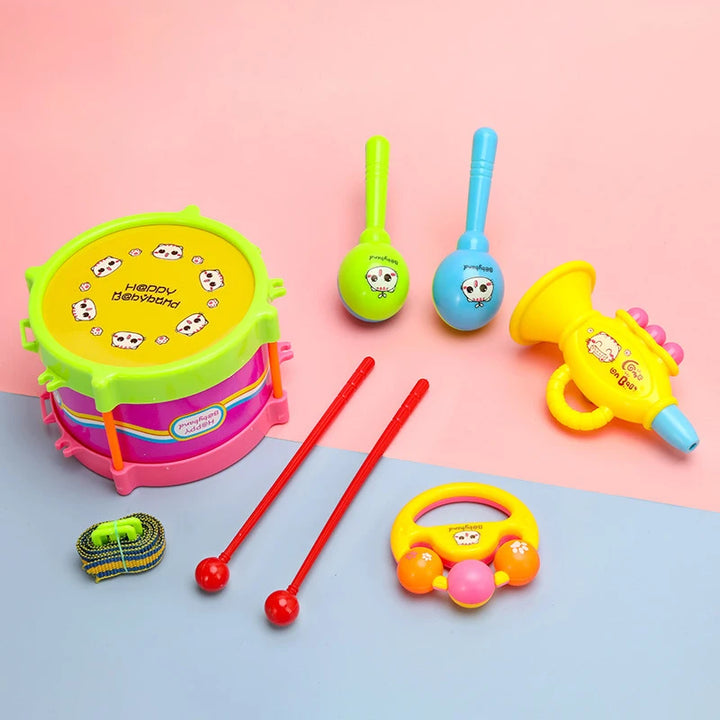 5 Piece Plastic Percussion Set